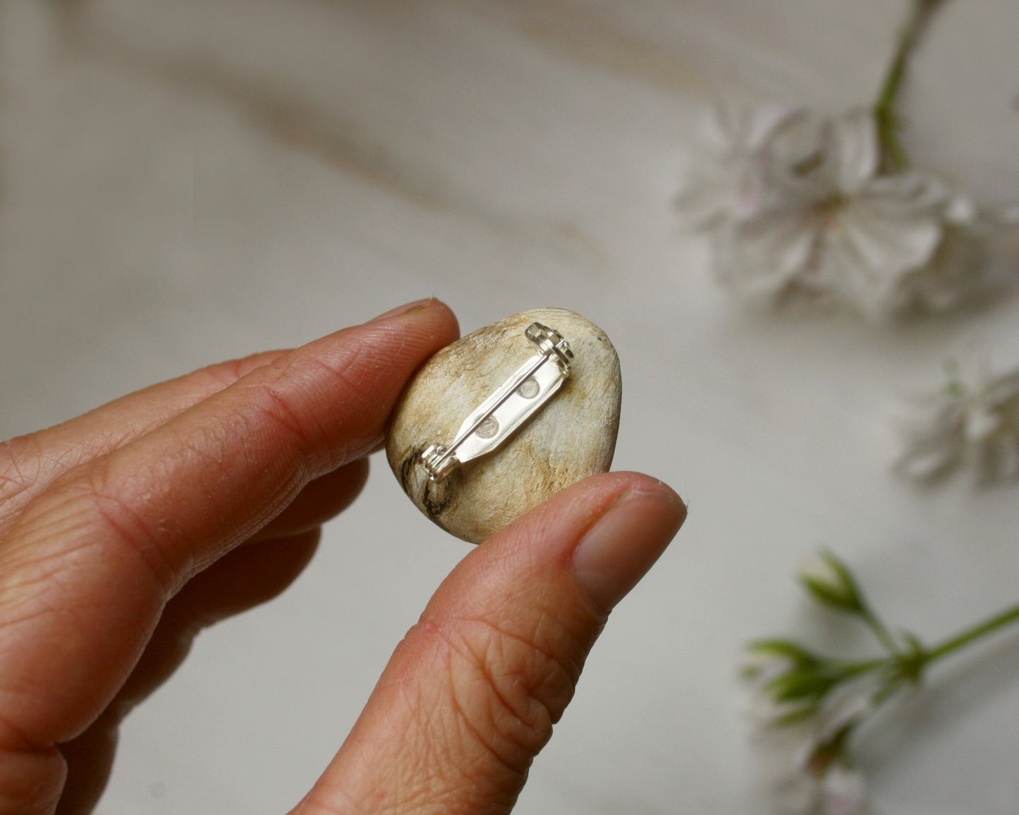 Custom Dog Pebble Brooch or Necklace