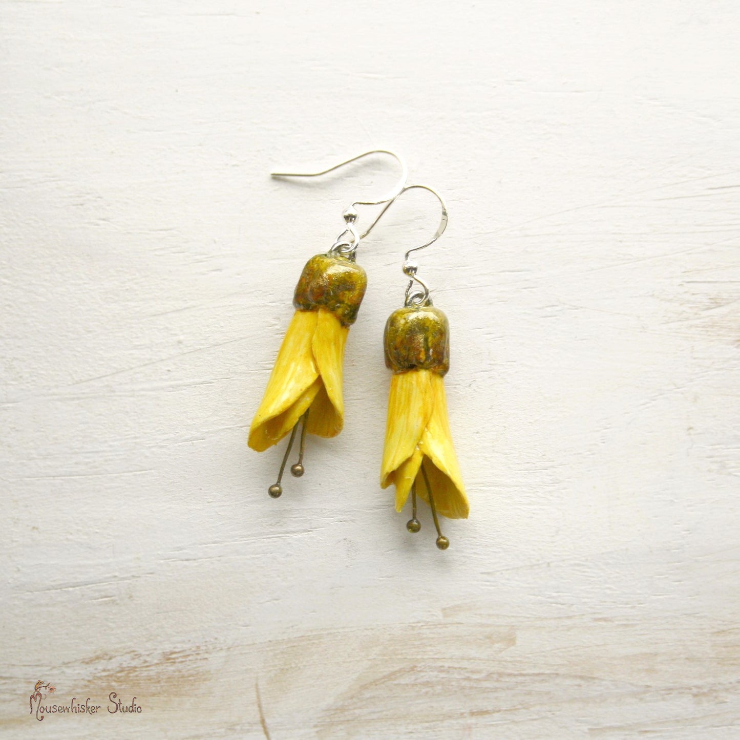 Kowhai Earrings - NZ Flower Jewellery
