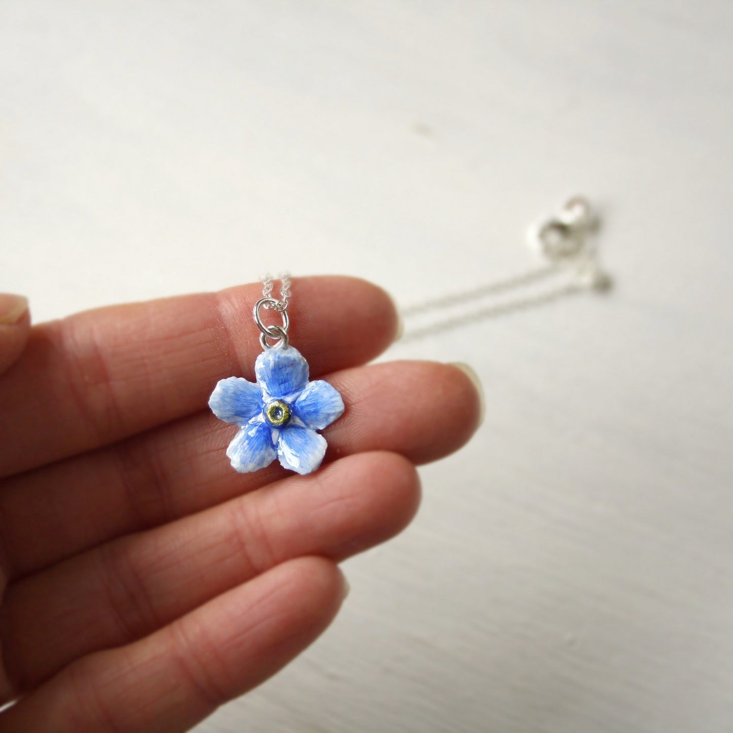 Forget-Me-Not Flower Necklace