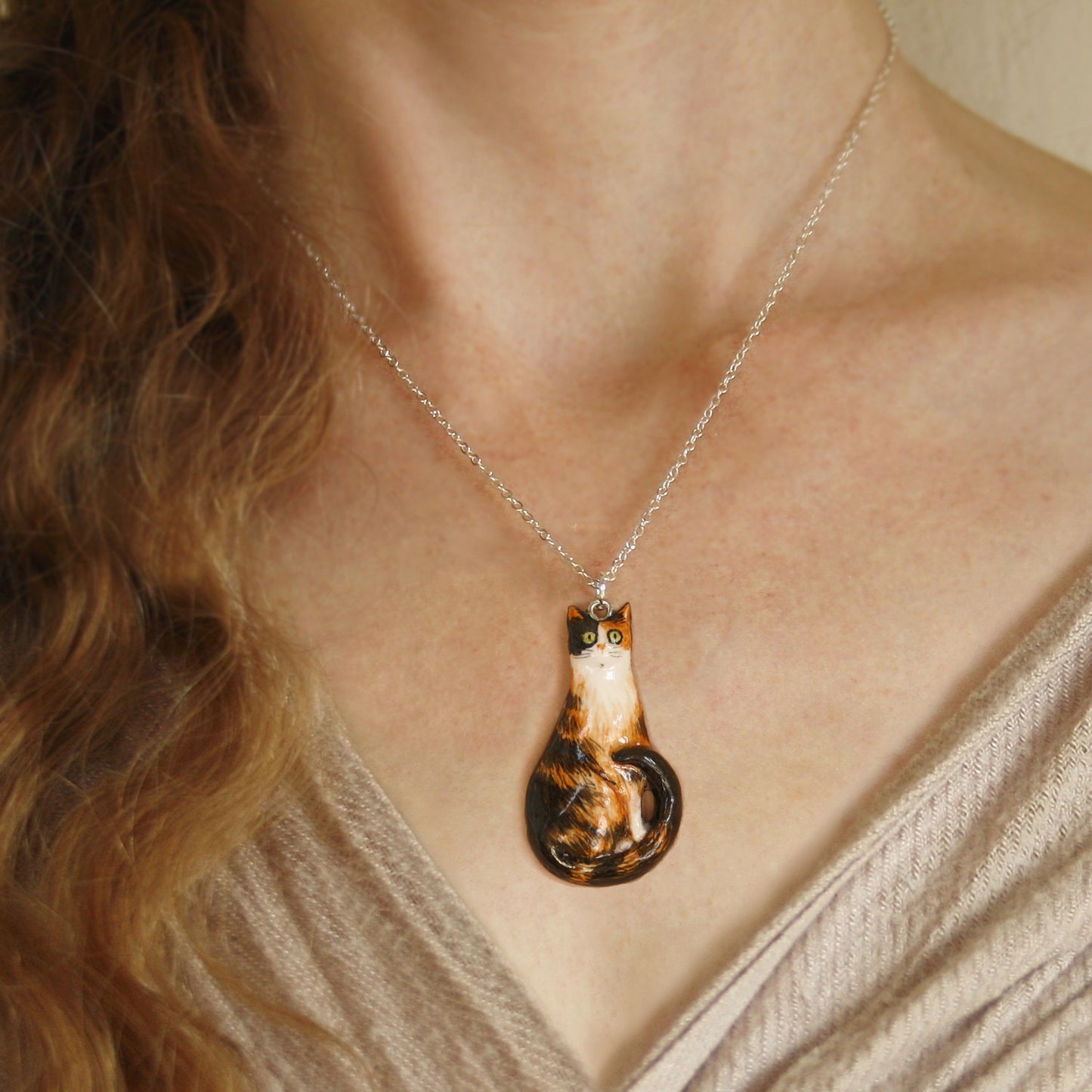 Cat Necklace - Pet Loss Gift