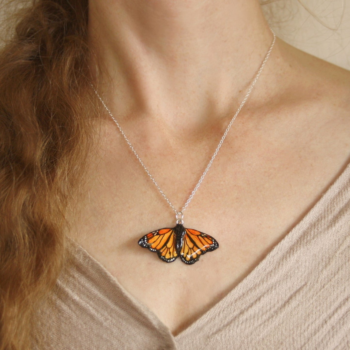 Monarch Butterfly Necklace