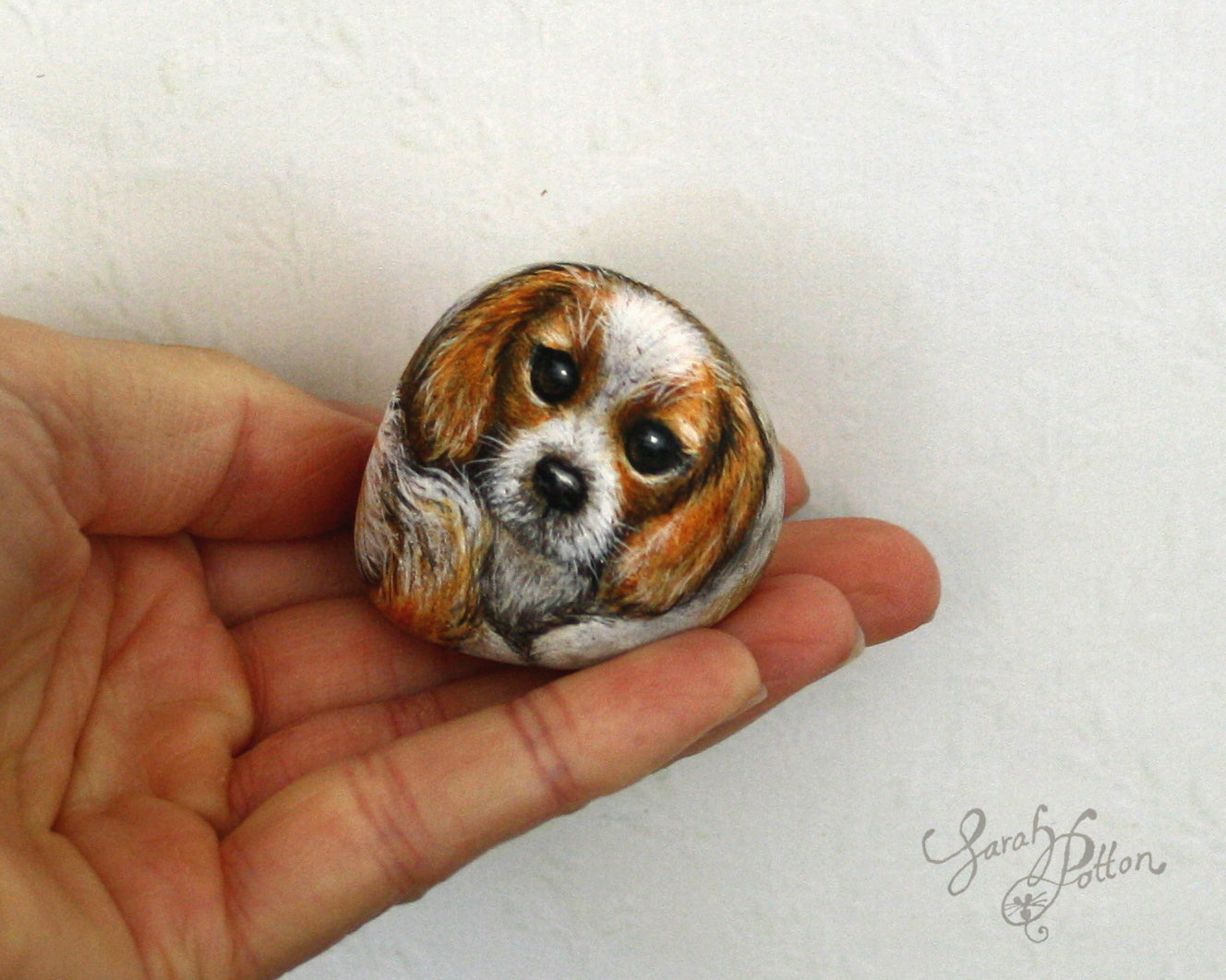 Painted Stones - Cavalier King Charles Spaniel Dogs