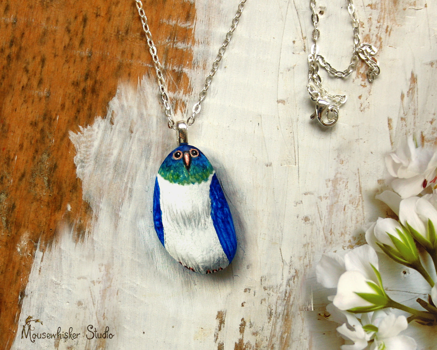 NZ Kereru Pebble Pin / Necklace