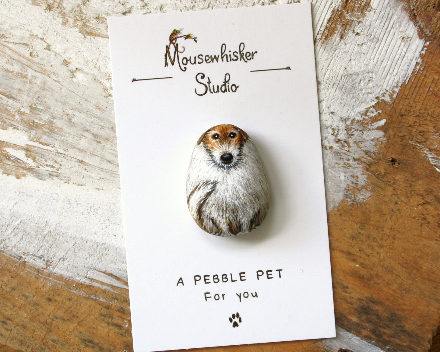 Custom Dog Pebble Brooch or Necklace