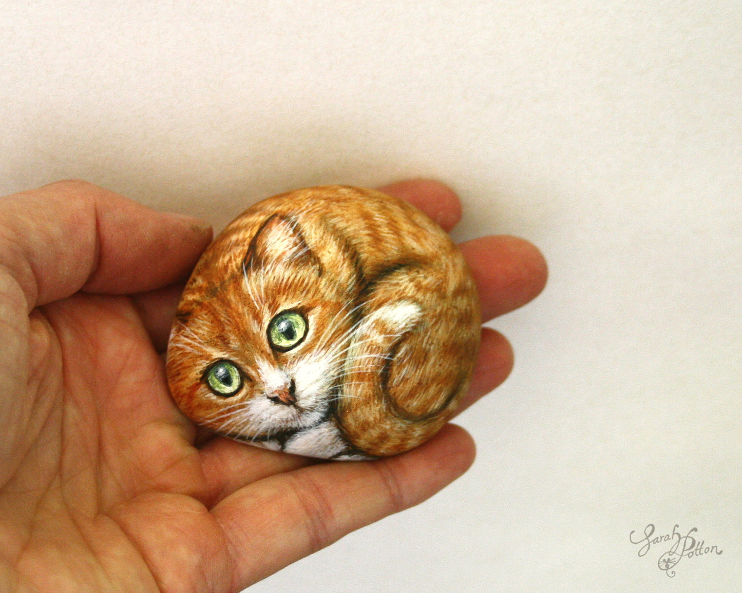 Painted Rock Cats - Black, Orange Tabby & Siamese