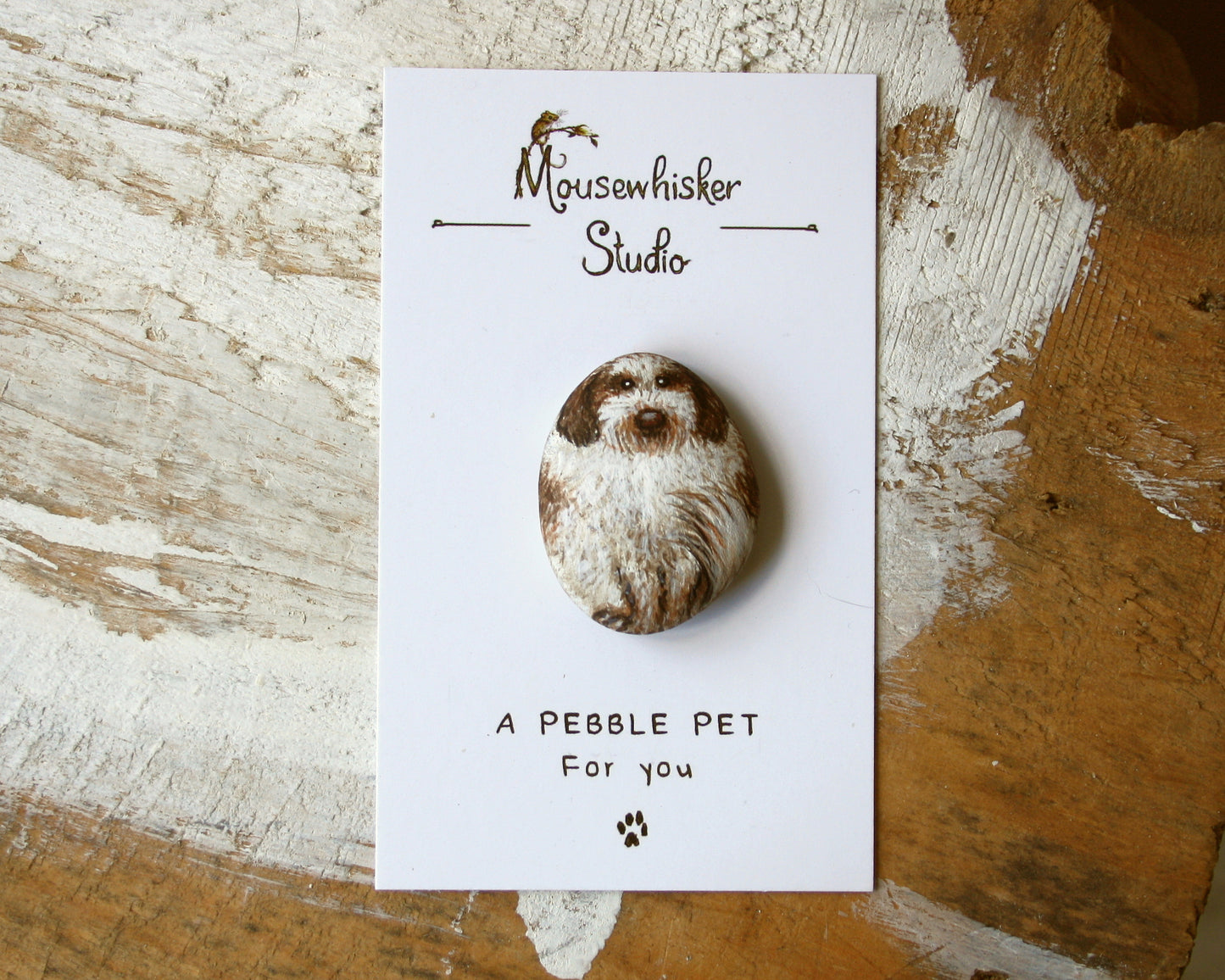 Custom Dog Pebble Brooch or Necklace