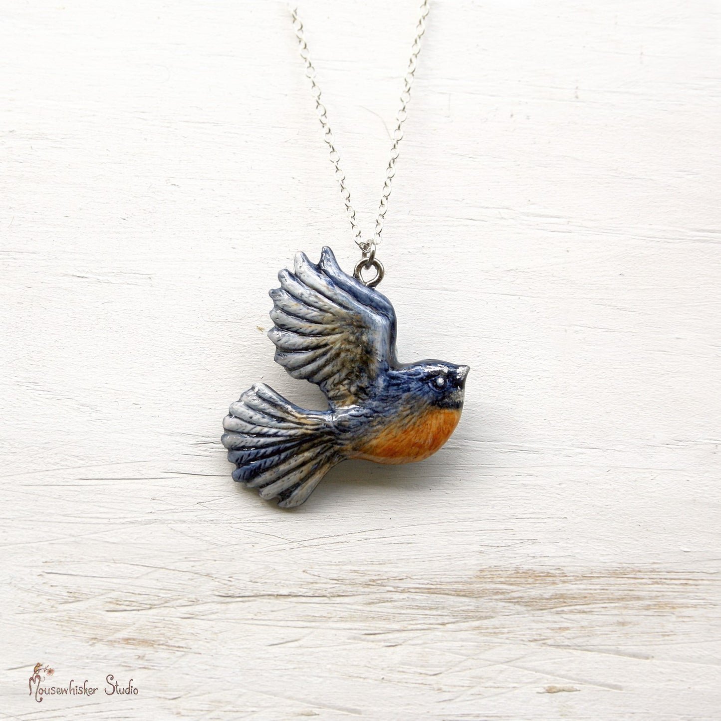 Fantail Necklace - New Zealand Birds