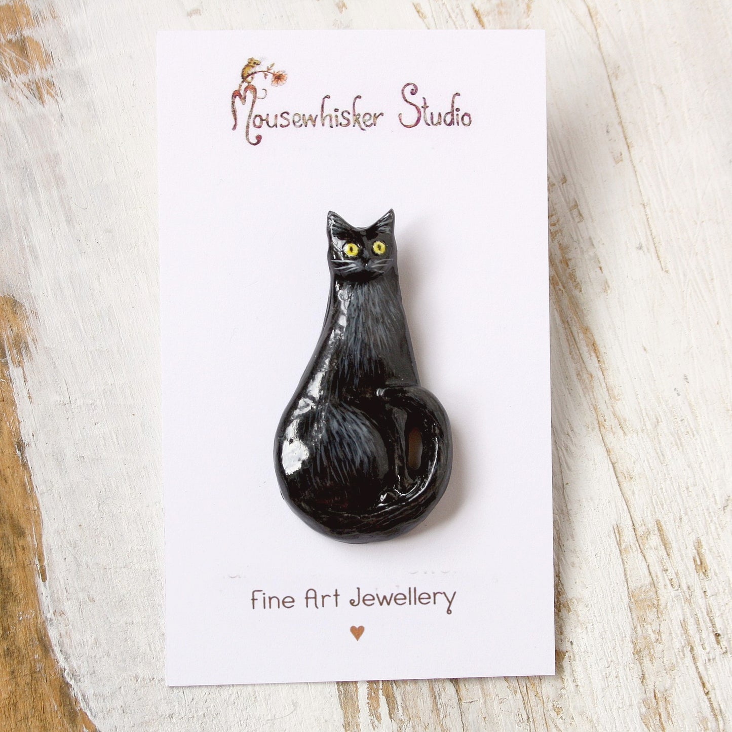 Cat Brooch - Pet Memorial Jewellery - NZ Gift