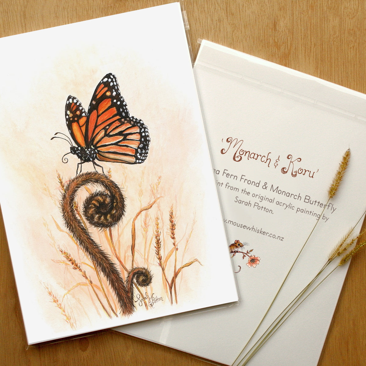 Monarch Butterfly Print - New Zealand Native Art