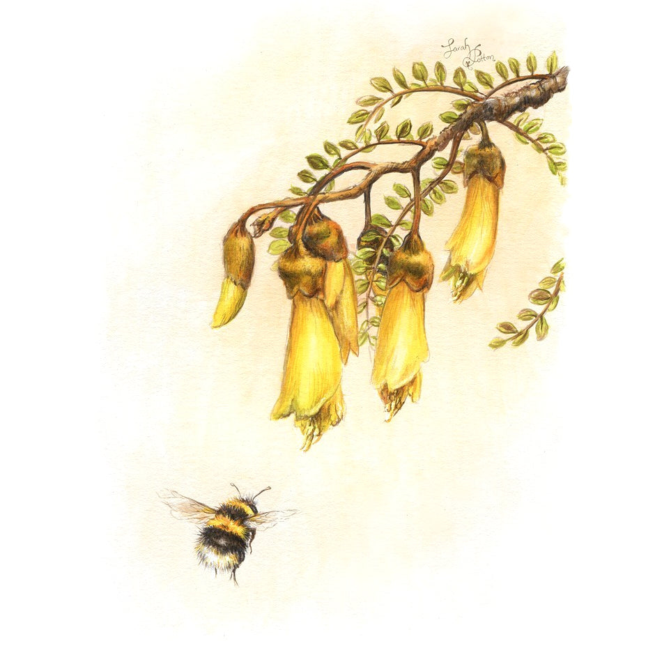 Kowhai painting - original NZ art