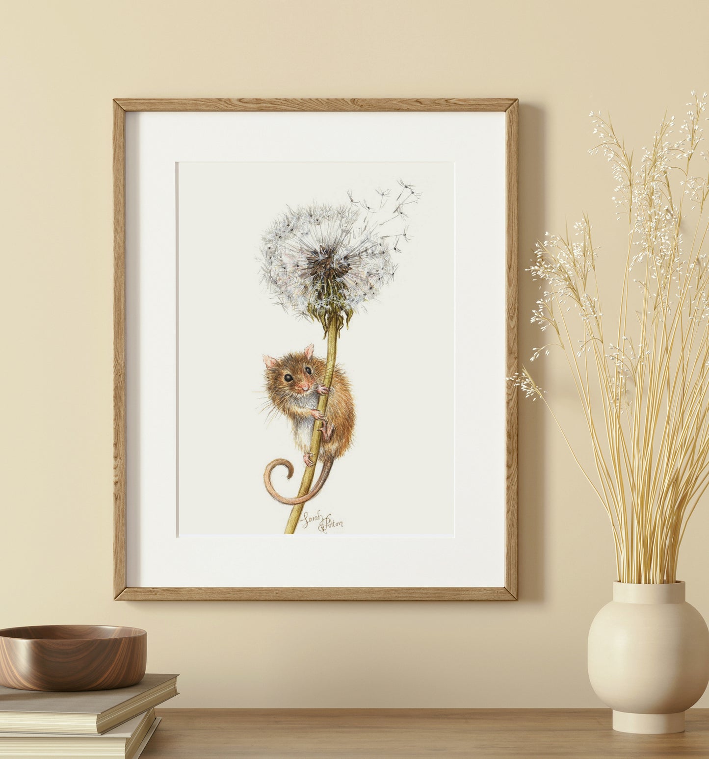 'Dandelion Fluff' - Mouse Original Painting