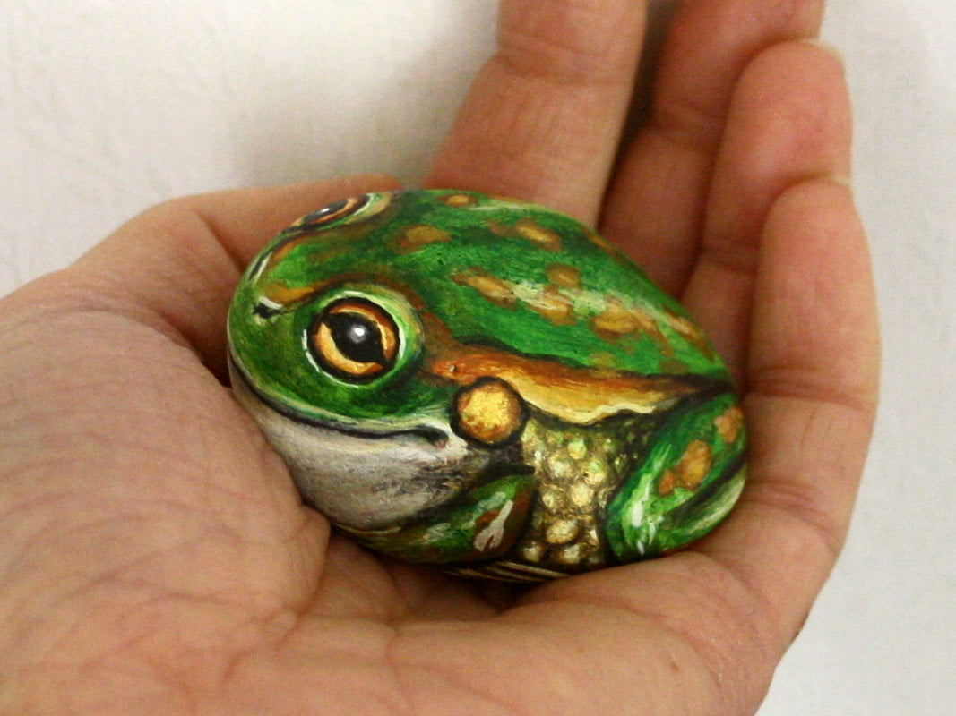 Painted Rock - NZ Bell Frog