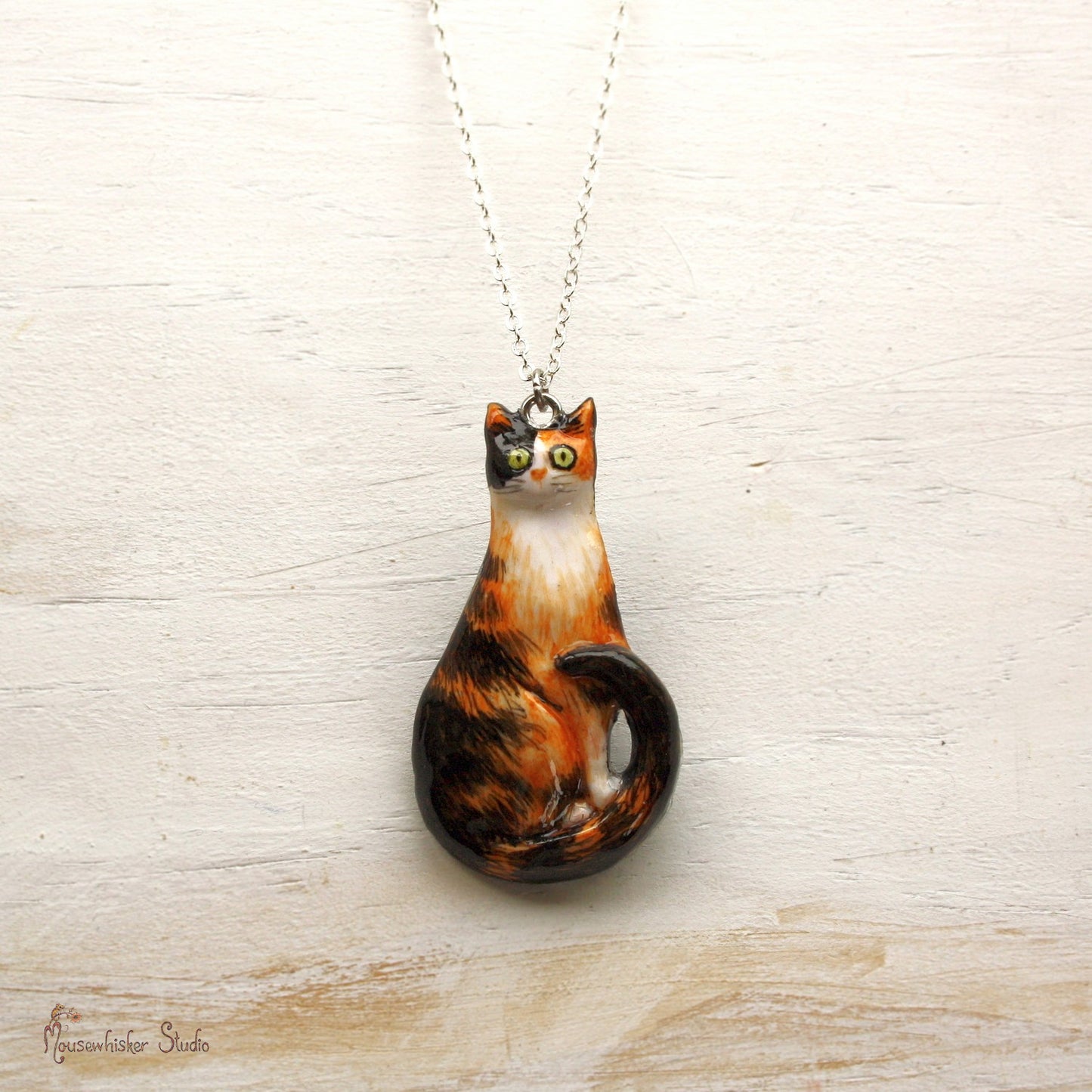Tortoiseshell Cat Necklace