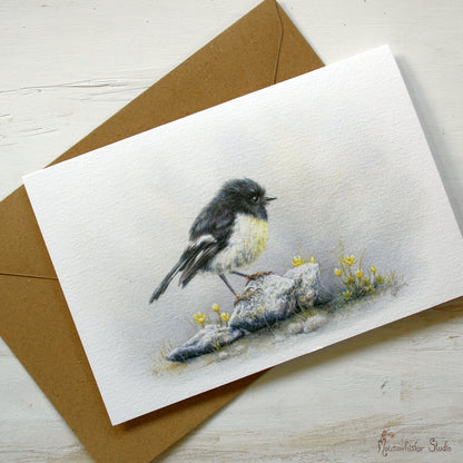 Card / Mini Print - NZ Tomtit