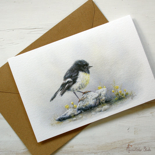 Card / Mini Print - NZ Tomtit