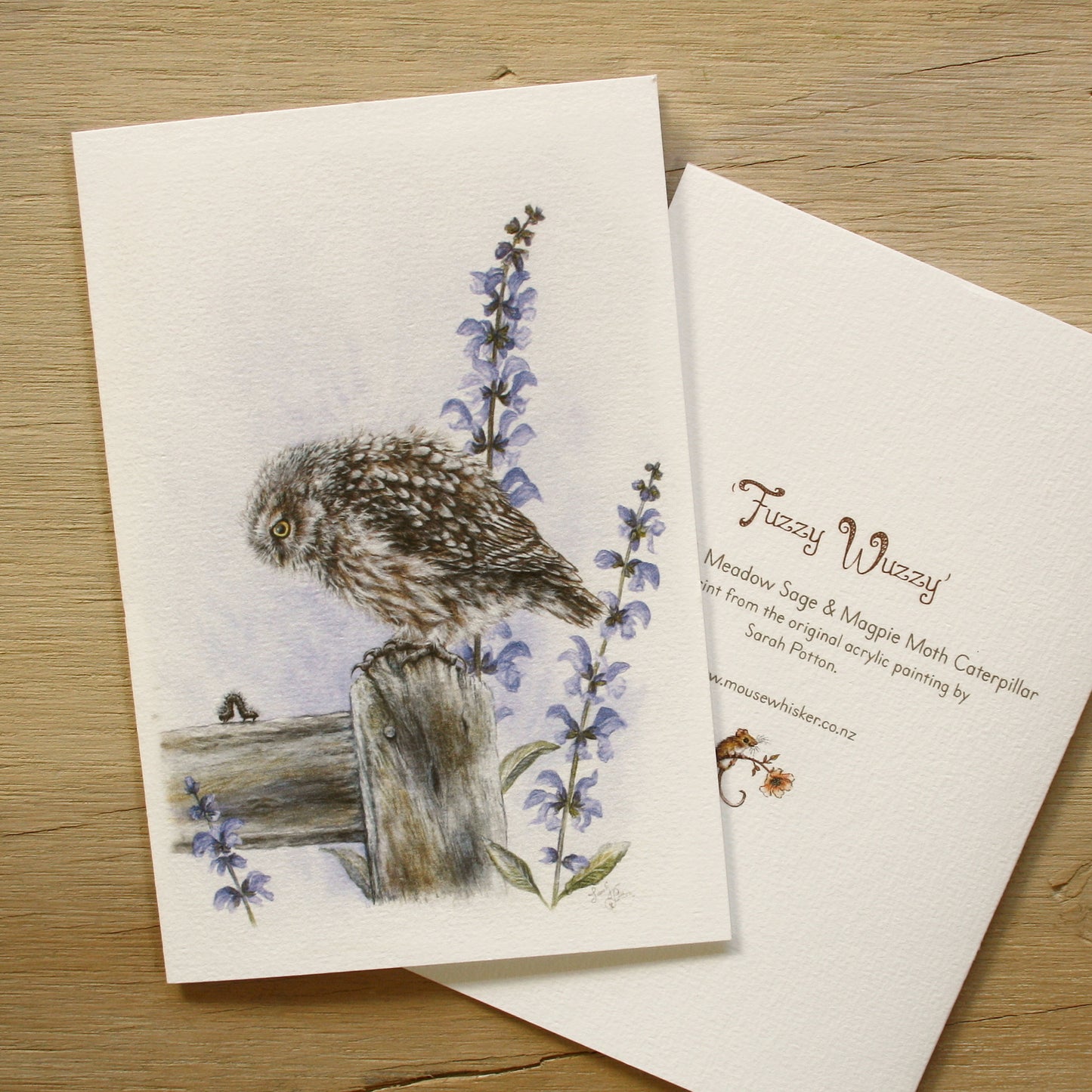 Card / Mini Print - NZ Little Owl