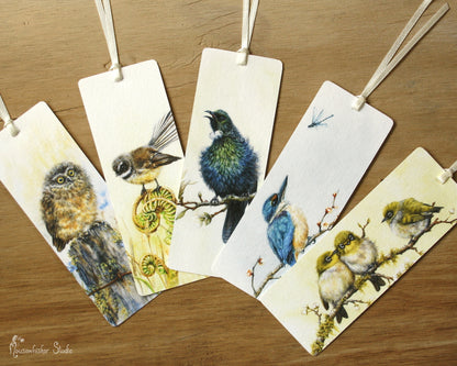 Bookmarks, NZ Birds - Set of 5