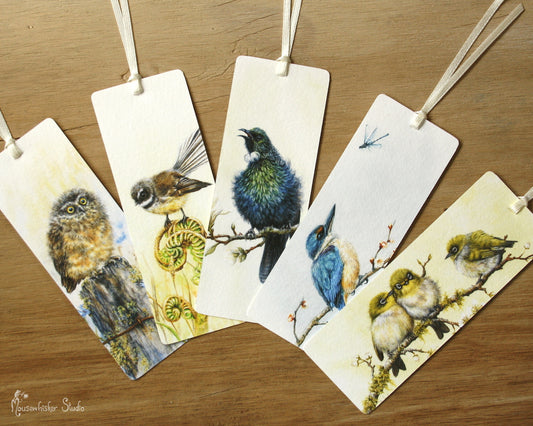 Bookmarks, NZ Birds - Set of 5