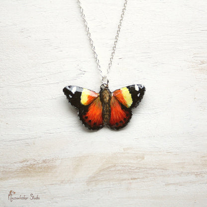 Butterfly Necklace - Yellow Admiral