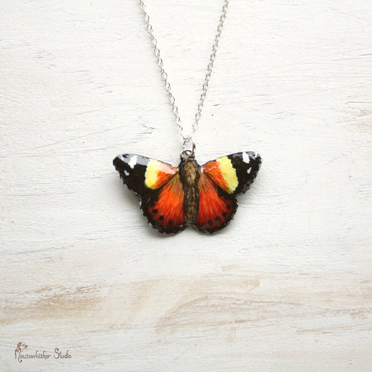 Butterfly Necklace - Yellow Admiral