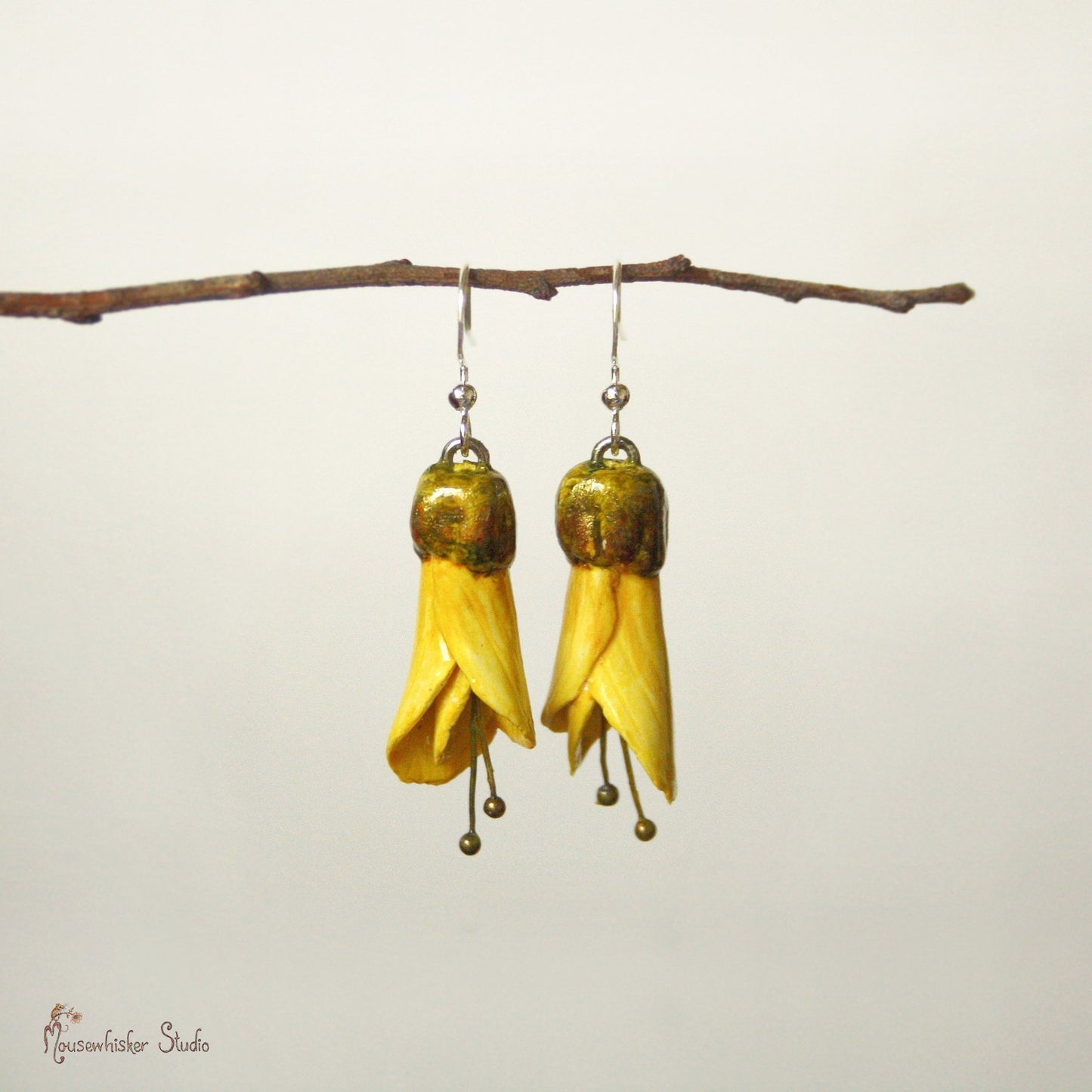 Kowhai Dangle Earrings - NZ Jewellery