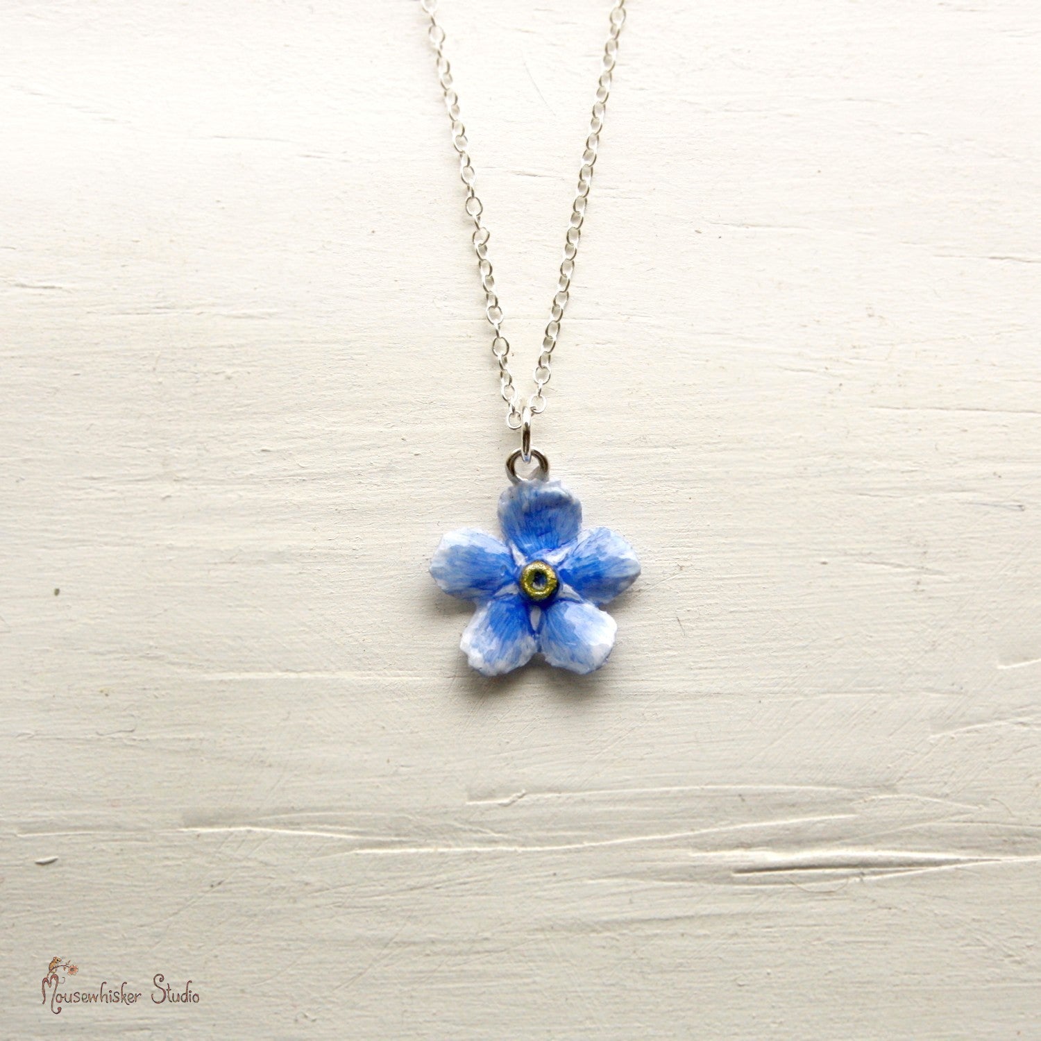 Forget me not necklace