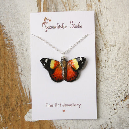 Butterfly Necklace - Yellow Admiral