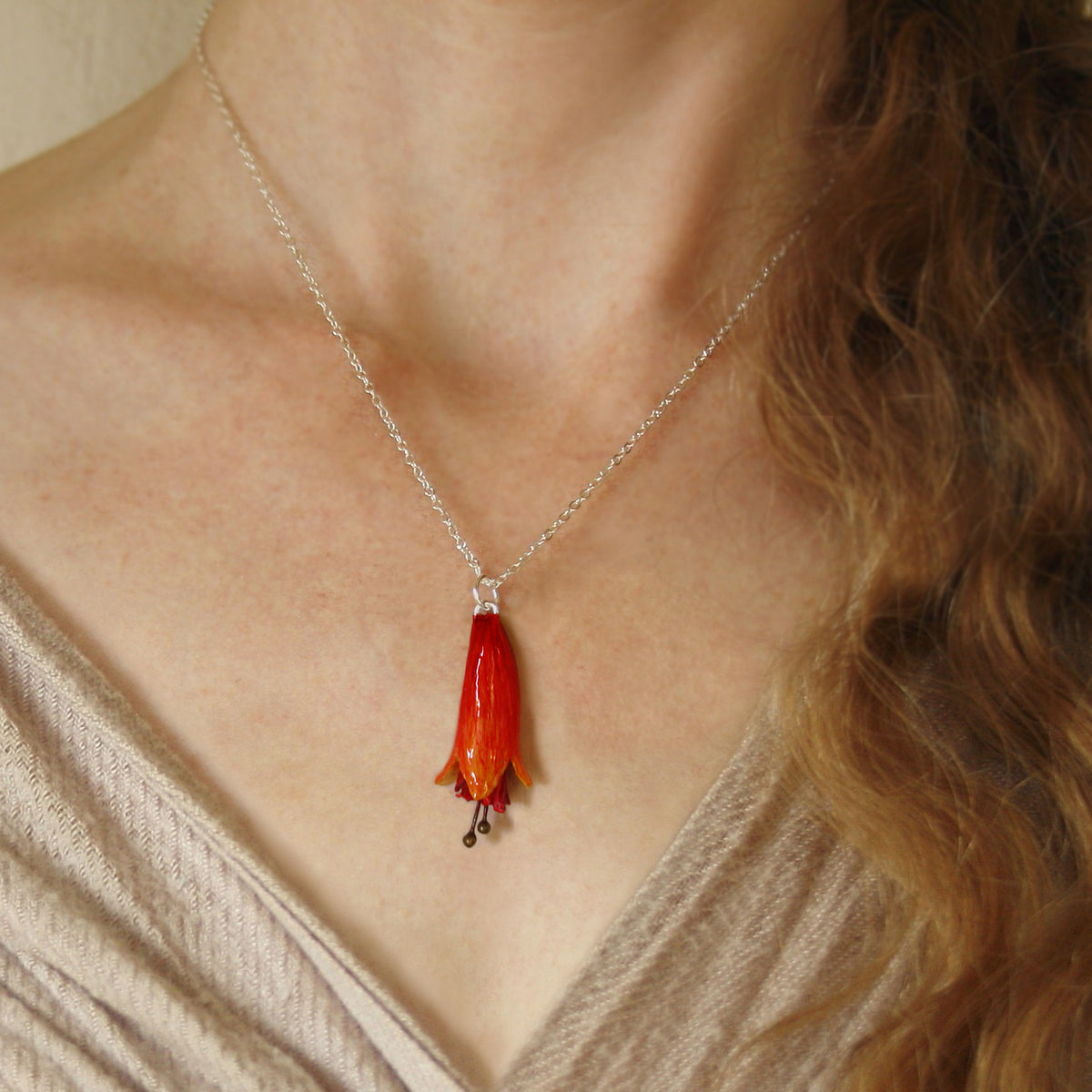 NZ Flax Flower Necklace