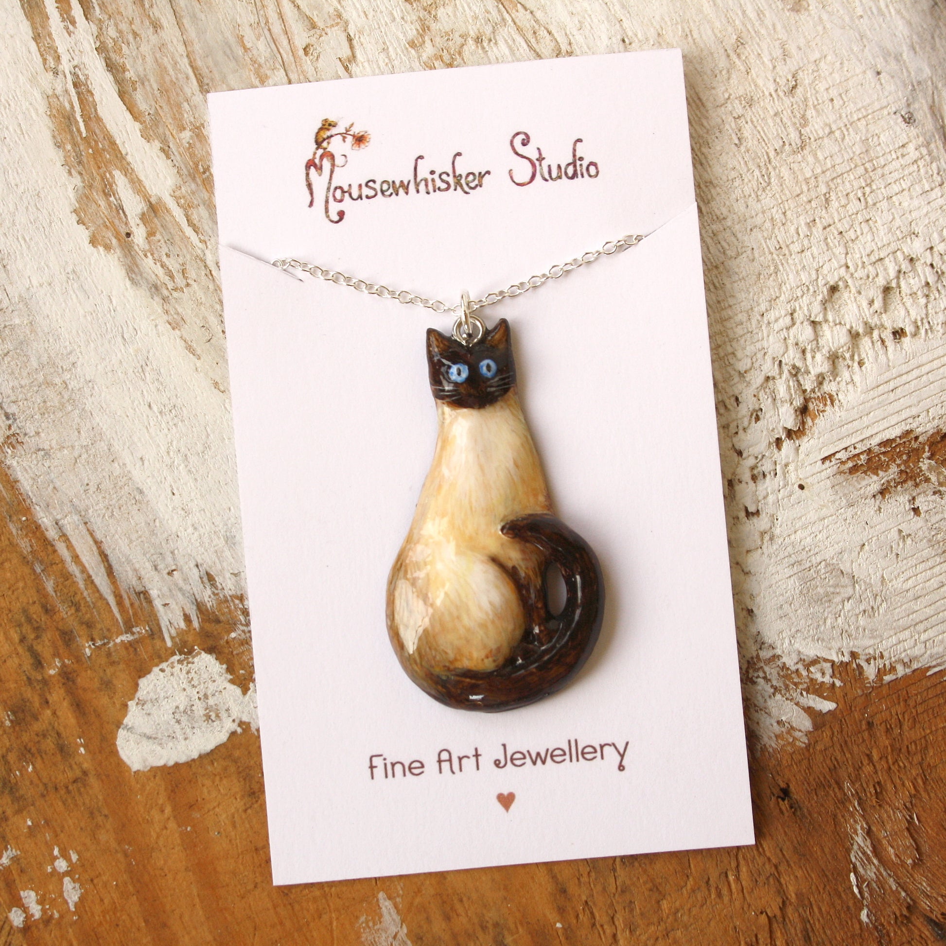 Siamese Cat Pendant - Gift for Pet Owners