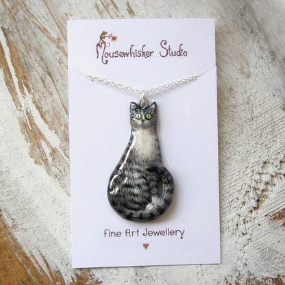 Cat Necklace - NZ Hand Crafted Jewellery Gift 