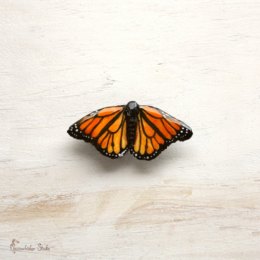 Monarch Butterfly Brooch - NZ Made Jewellery