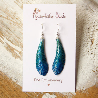 Tui Feather Earrings