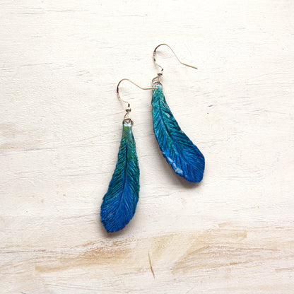 Tui Feather Earrings