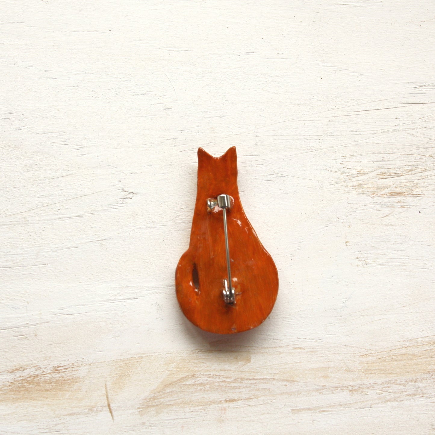 Cat Brooch - Ginger Tabby