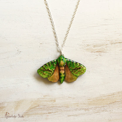 NZ Puriri Moth Necklace