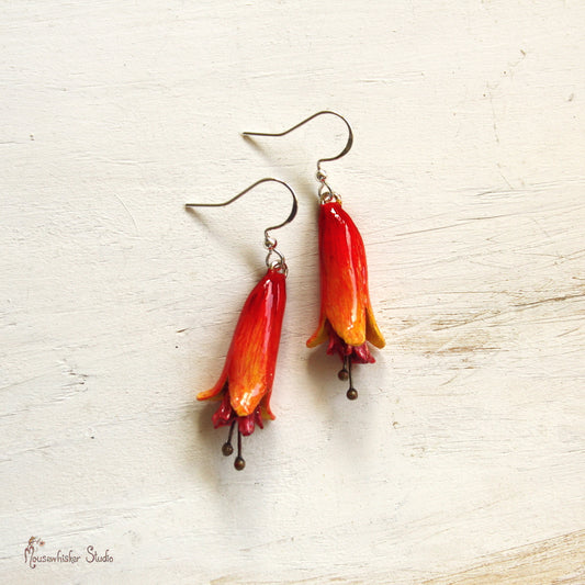 NZ Flax Flower Earrings