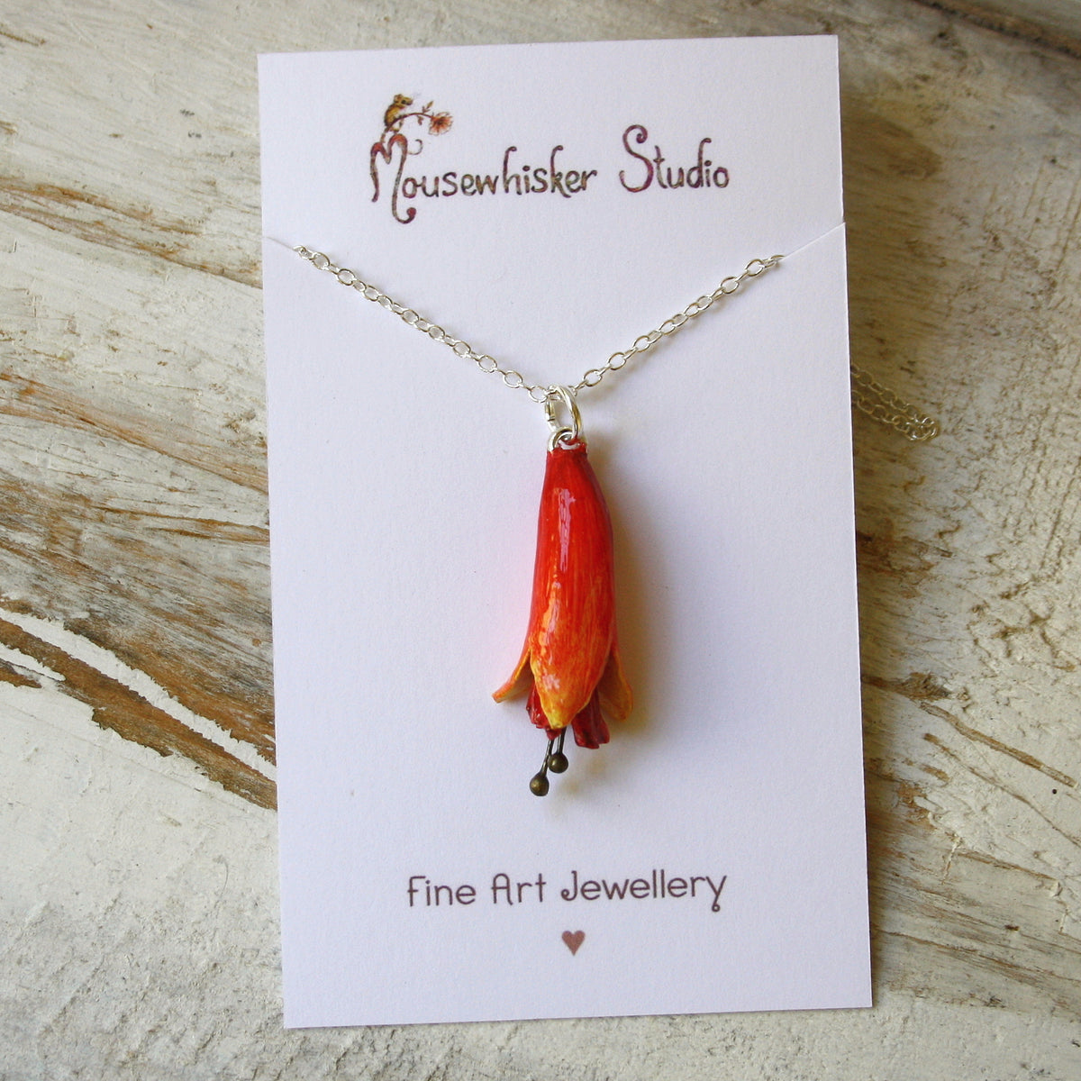 NZ Flax Flower Necklace