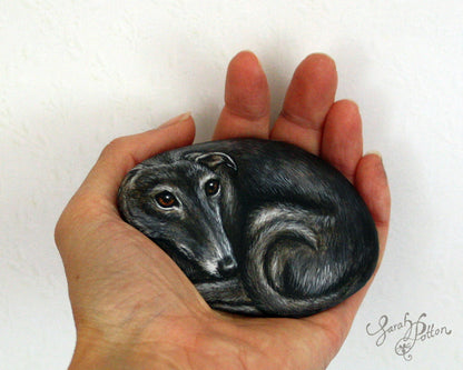 Pet Portrait Painted Rock