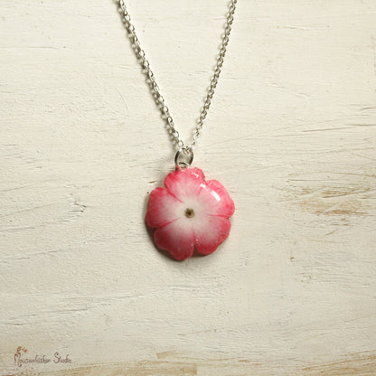 Pink Wild Rose Necklace
