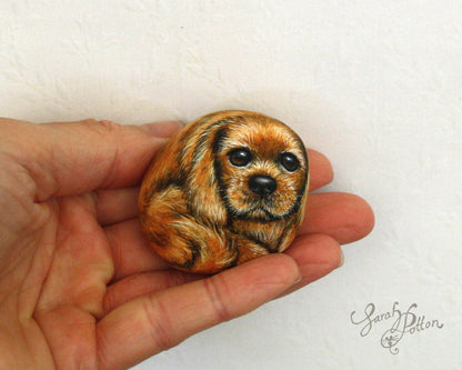 Painted Stones - Cavalier King Charles Spaniel Dogs