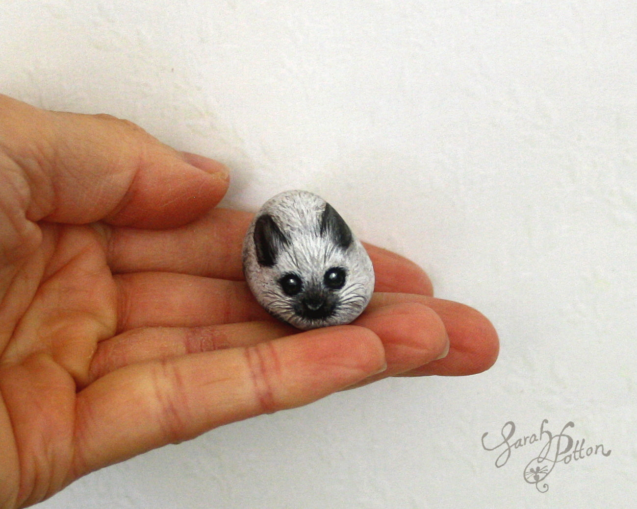Tiny Bunny Painted Stones