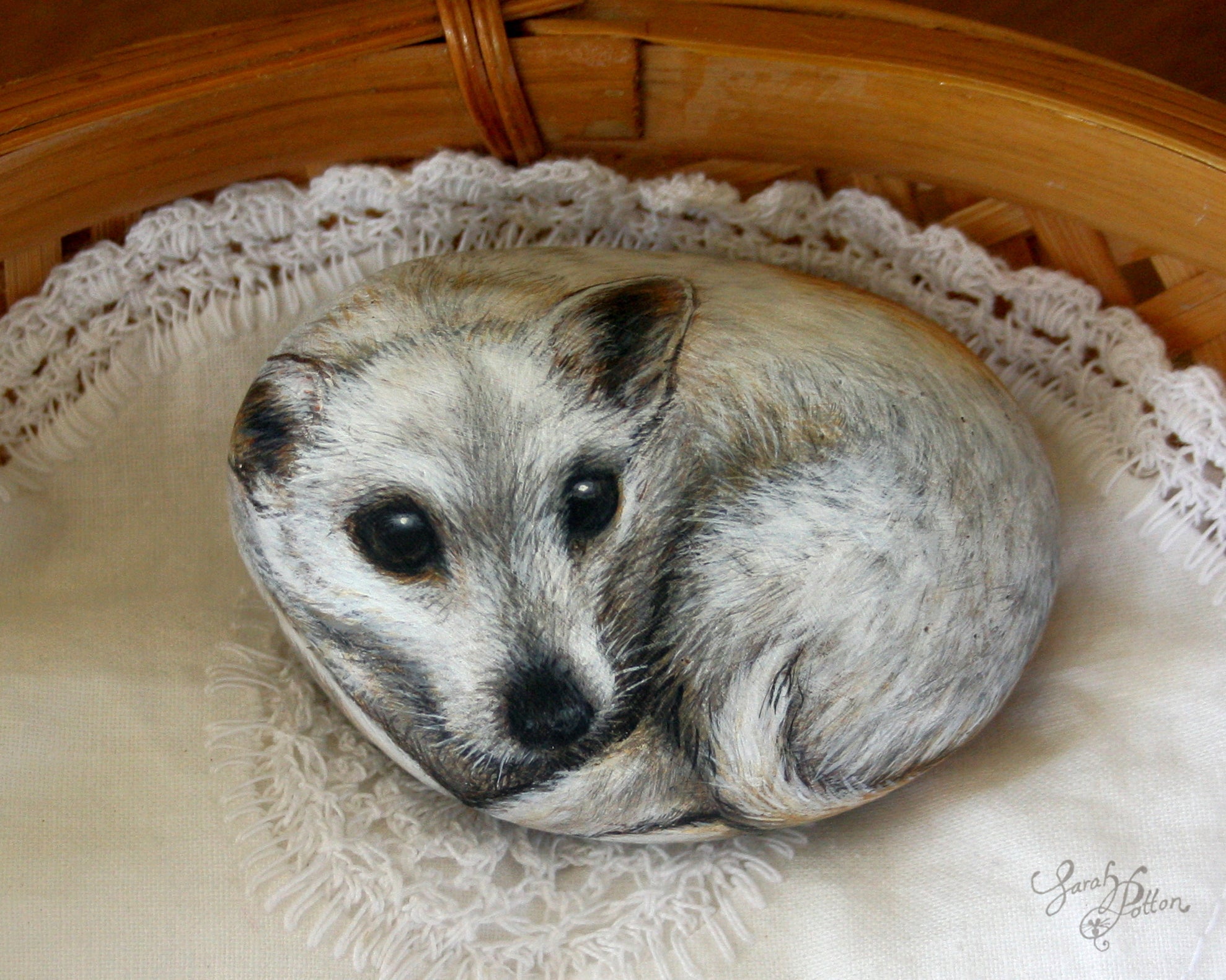 Dog Portrait Stone - Pet Loss Memorial Gifts NZ