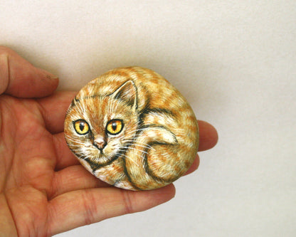 Painted Cat Rocks - Black, Ginger Tabby & Bengal