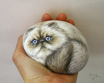 Pet Portrait Painted Rock