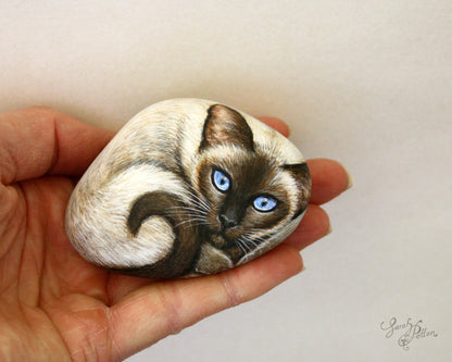 Pet Portrait Painted Rock