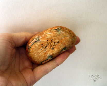 Ginger Guinea Pig Painted Rock