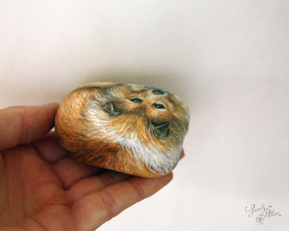 Sheltie Dog Painted Stone