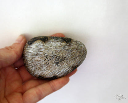 Hedgehog Painted Stone