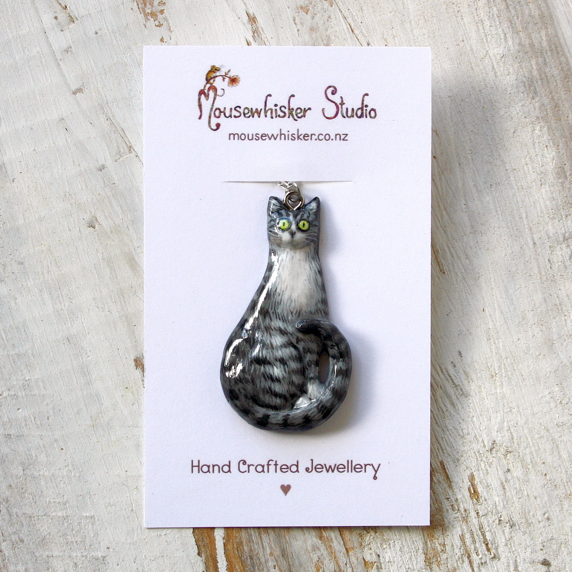 Cat Necklace - NZ Hand Crafted Jewellery Gift 