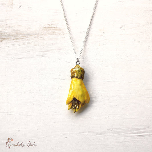 Kowhai Necklace - NZ Flower Jewellery
